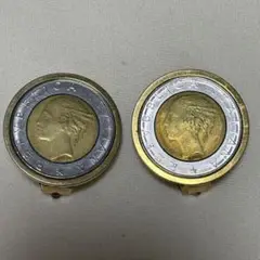 イタリア 旧硬貨デザイン イヤリング