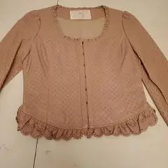 snidel ベージュ ノーカラージャケット