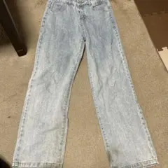 ライトブルー ストレートレッグデニム