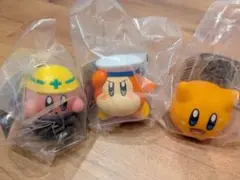 ３個セット　カービィ・ワドルディ カプセルトイ　まんまるソフビフィギュア　ガチャ
