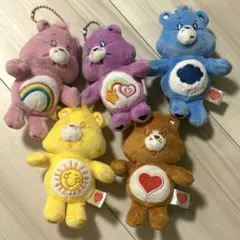 CareBears ケアベア ぬいぐるみキーホルダー 全5種コンプリート ガチャ
