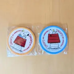 新品✨ スヌーピー コースター 2枚セット PEANUTS ウッドストック