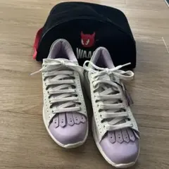 新品未使用…WAAC スニーカー ゴルフホワイト/ラベンダー/グリーン 2025年最新】WAAC シューズ(女性用)の人気アイテム - メルカリ