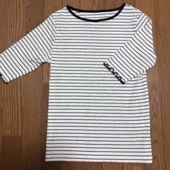 新品 ♥︎ トップス　ボーダー　黒　白　五部袖　L アベイル　しまむら　シャツ