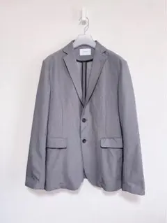 INHERIT　インヘリット　テーラードジャケット　グレー　ストレッチ