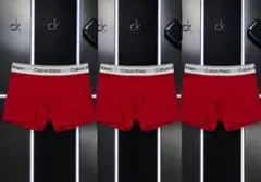 Calvin Klein 赤 ボクサーパンツ　3枚入り