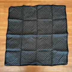 BURBERRY ブラック チェック柄 ハンカチ