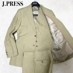 未使用品　J.PRESS カジュアルスーツセットアップ　スリーピース　リネンのサムネイル