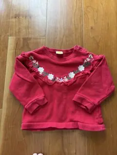 moujonjon 赤いトレーナー 90サイズ