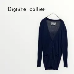 【Dignite collier】 ネイビー カーディガン　薄手　透け感ありのサムネイル