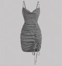 チェックワンピース