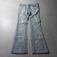00s archive flare denim y2k opium punk - メルカリ
