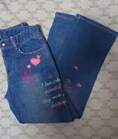 希少　メゾピアノ　デニムパンツ　140 ベリエちゃん 平成レトロ 入手困難