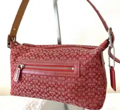 COACH コーチ ソーホー アクセサリーポーチ レッド 6362 - メルカリ