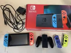 Nintendo Switch 本体 ネオンカラーセット ジョイコン2個追加 - メルカリ
