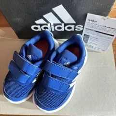 新品未使用 adidas アディダス ブルー ベビー スニーカー 13cm