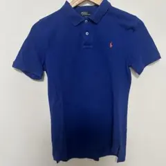 90s Polo Ralph Lauren 青 ポロシャツ M