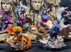 NARUTO うずまき VS うちはサスケ ガレージキット ガレキ スタチュー①