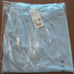 UNIQLO　UVカットクルーネックセーター半袖　水色　XXL
