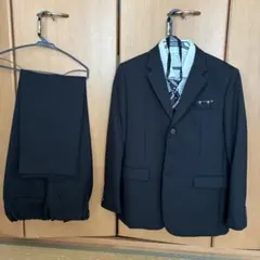 男児セレモニースーツセット　黒 160B 大きめ