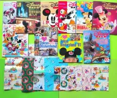 【希少】〜1992年当時　ガイド本 　ディズニーファン　パーク紙袋 　まとめ売り