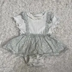 mamaraku バースデイ　花柄ロンパース　70cm