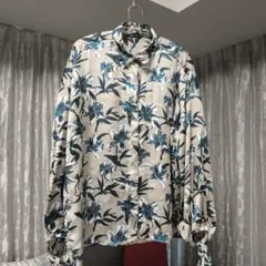 ZARA BASIC 花柄 長袖シャツ