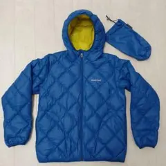 未使用に近い mont-bell モンベル 160 ダウンコート リバーシブル