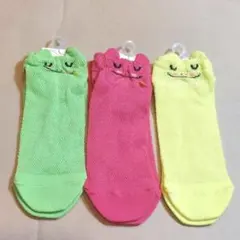 tutuanna チュチュアンナ 靴下 新品未使用 顔 シースルー 3足セット