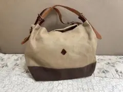 CLEDRAN 2way キャンバス トートバッグ ショルダーバッグ