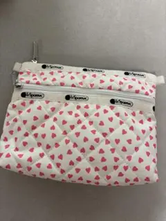 さぁーこ　新品　LeSportsac 神崎恵　ハート柄ポーチ LeSportsacレスポートサック ハートポーチ 神崎恵 レスポ タグ