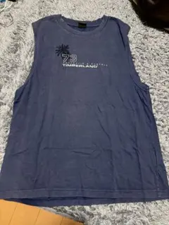 Timberland ノースリーブ Tシャツ ネイビー M
