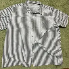 KINGSIZE ストライプ 半袖シャツ 4XL