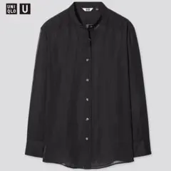 UNIQLO シアーバンドカラーシャツ