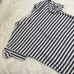 美品Couture brooch ボーダーTシャツ リボン袖 38のサムネイル