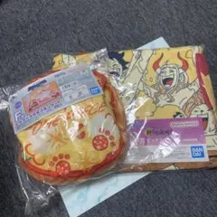ワンピース一番くじ ピザケース付きブランケット＆ビッグタオル