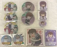 コナン 灰原哀 少年探偵団 阿笠博士 缶バッジ ステッカー まとめ売り