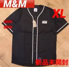 M&M ベースボールシャツ ブラック XL 新品未開封 正規品のサムネイル