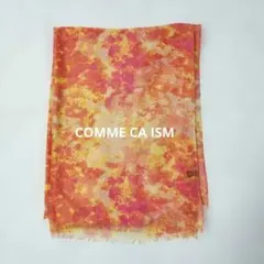 COMME CA ISM ストール オレンジ ピンク 未使用
