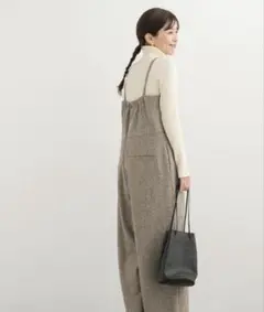 【新品】 URBAN RESEARCH DOORS ネップツイードサロペット