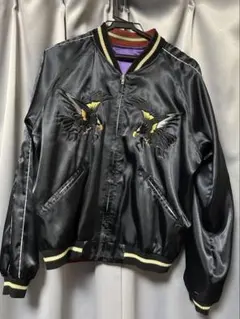 東洋エンタープライズ　刺繍スカジャン 黒 Japan Lot No. TT15712-119 / Acetate Souvenir Jacket TOYO