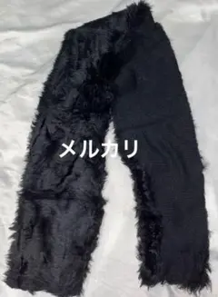 ファー 生地 黒