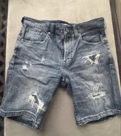 BAYFLOW ダメージデニムショートパンツ