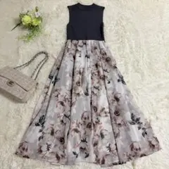 マーキュリーデュオ　定価17930円　ドッキングワンピース　花柄　ニット