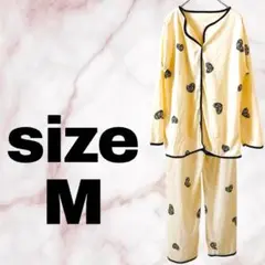 イエローハート柄パジャマ Mサイズ