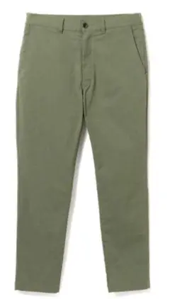 【日本製】BEAMS / テーパード チノパンツ M Olive