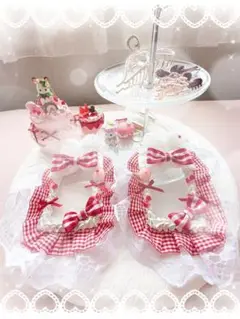 ショートケーキ風トレカケース(うさぎ)