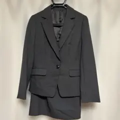 グレー ストライプ スカートスーツ