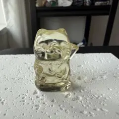天然石シトリンの猫ちゃん 置物 彫物NO.052404 - メルカリ