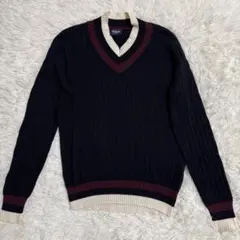 ドルモア Drumohr チルデンニット カシミヤ混 ブラック Sサイズ